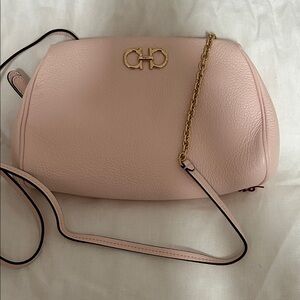 Salvatore Ferragamo Pink Leather Shoulder Bag